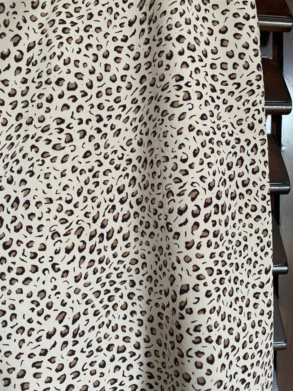 Sanctuary Cropped Beige Leopard Print Wide-Leg Pants Large with Pockets - Picture 4 of 8